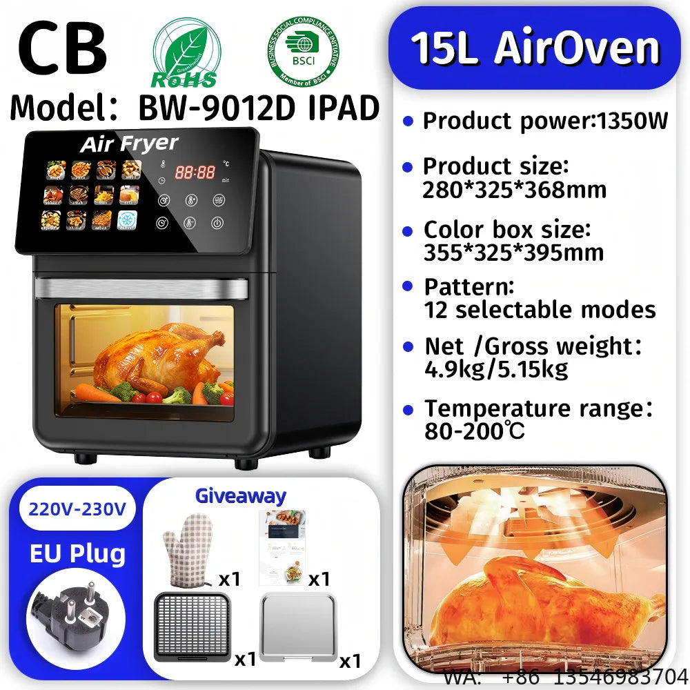Air Fryer With Touch Control Panel