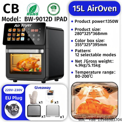 Air Fryer With Touch Control Panel
