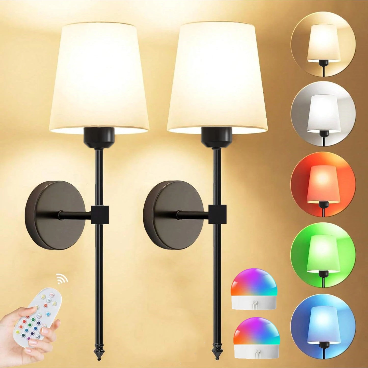 Battery Operated Wall Sconce LED